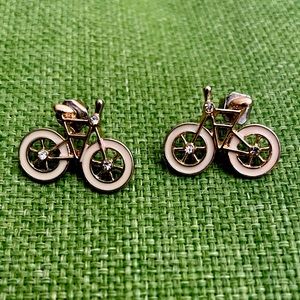 Bicycle stud earrings
